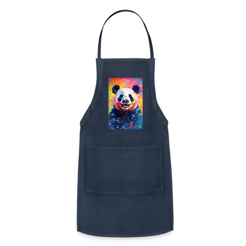 Paint Splatter Panda Bear - Adjustable Apron