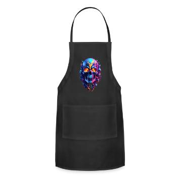 Art Skull - Adjustable Apron - black - Front - Julia (174cm)