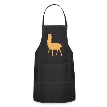 Yellow Alpaca - Adjustable Apron - black - Front - Julia (174cm)