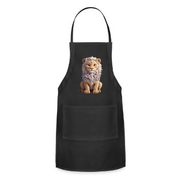 That cub from that lion - Adjustable Apron - black - Front - Julia (174cm)
