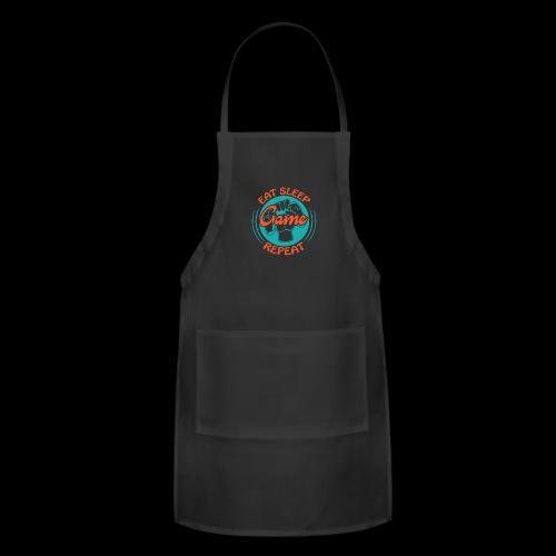 Eat, Sleep, Game, Repeat! (Fist) - Adjustable Apron