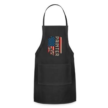 Painting Painting Art Wallpapering - Adjustable Apron - black - Front - Julia (174cm)