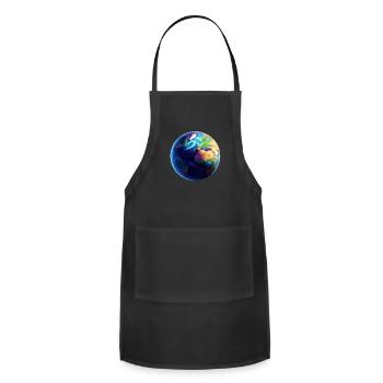 Earth Planet - Adjustable Apron - black - Front - Julia (174cm)