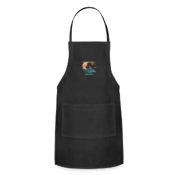 Mallorca Majorca Spain Stylish Souvenir Vacation - Adjustable Apron - black - Front - Julia (174cm)