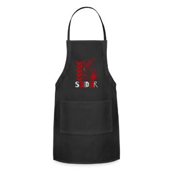 Spiders Nature Prey Horror - Adjustable Apron - black - Front - Julia (174cm)