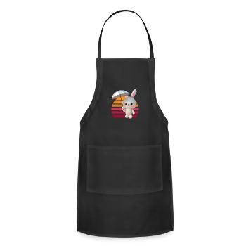 Bunny umbrella - Adjustable Apron - black - Front - Julia (174cm)