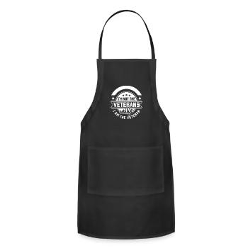 I'm Not The Veteran's Wife I Am The Veteran Funny - Adjustable Apron - black - Front - Julia (174cm)