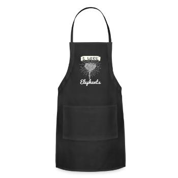 Elephant - Adjustable Apron - black - Front - Julia (174cm)