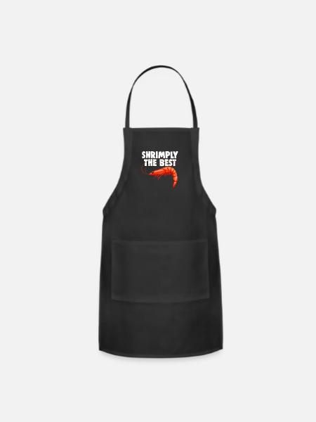 Shrimply The Best - Adjustable Apron - black