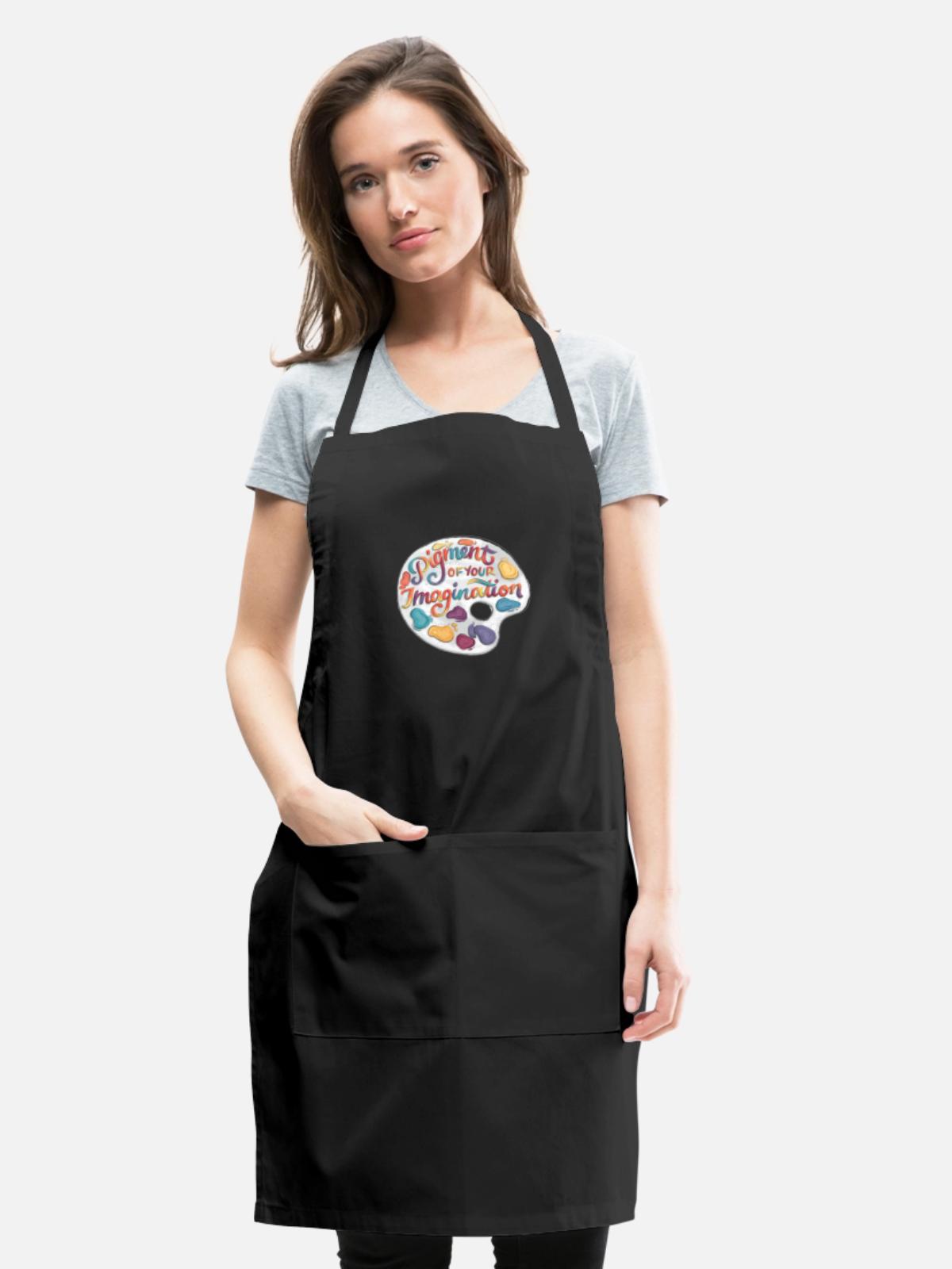Pigment Of Your Imagination - Adjustable Apron - black - Front - Julia (174cm)