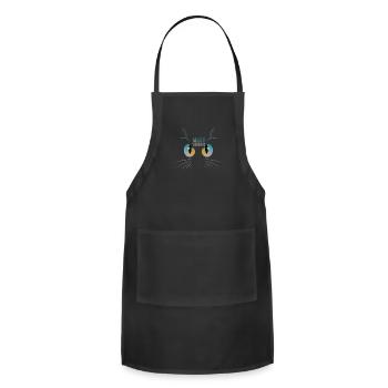 Eyes cut - Adjustable Apron - black - Front - Julia (174cm)