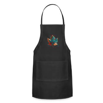 Maple Leaf - Adjustable Apron - black - Front - Julia (174cm)