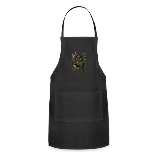 Moon Warrior Owl – Celestial Strength Tee - Adjustable Apron