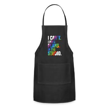 Fluid painting - Adjustable Apron - black - Front - Julia (174cm)
