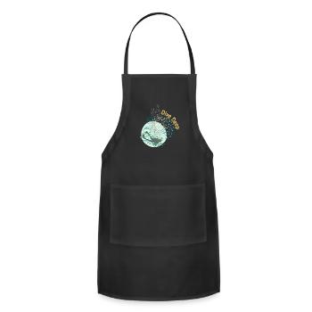 Ocean Dream Diver Coral Sanctuary - Adjustable Apron - black - Front - Julia (174cm)