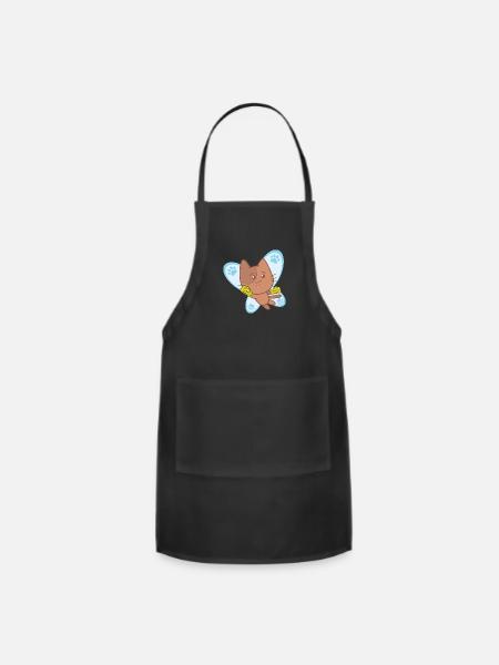 Boxing Kitten - Adjustable Apron - black