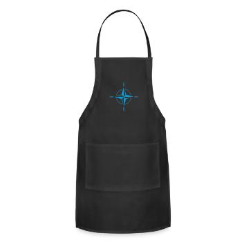 NATO OTAN Flag - Adjustable Apron - black - Front - Julia (174cm)