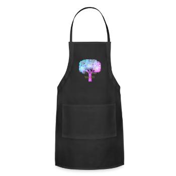 My love for apples is not equal to love - Adjustable Apron - black - Front - Julia (174cm)