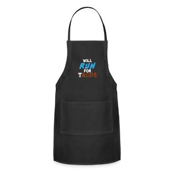 will run for tacos - Adjustable Apron - black - Front - Julia (174cm)