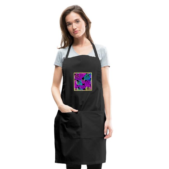 NeonLeaf Harmony Vibrant Pattern