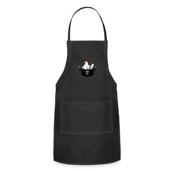 Chicken Pot Pi - Adjustable Apron - black - Front - Julia (174cm)