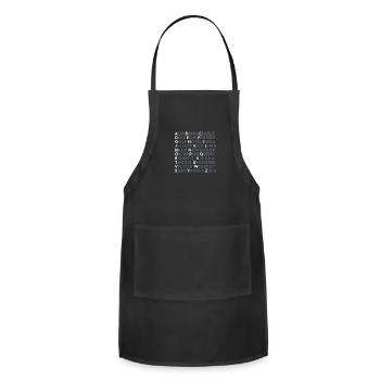 NATO Phonetic Alphabet - Adjustable Apron - black - Front - Julia (174cm)