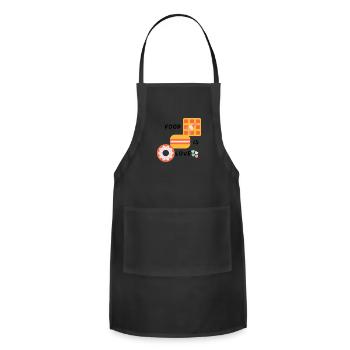 Foodie - Adjustable Apron - black - Front - Julia (174cm)