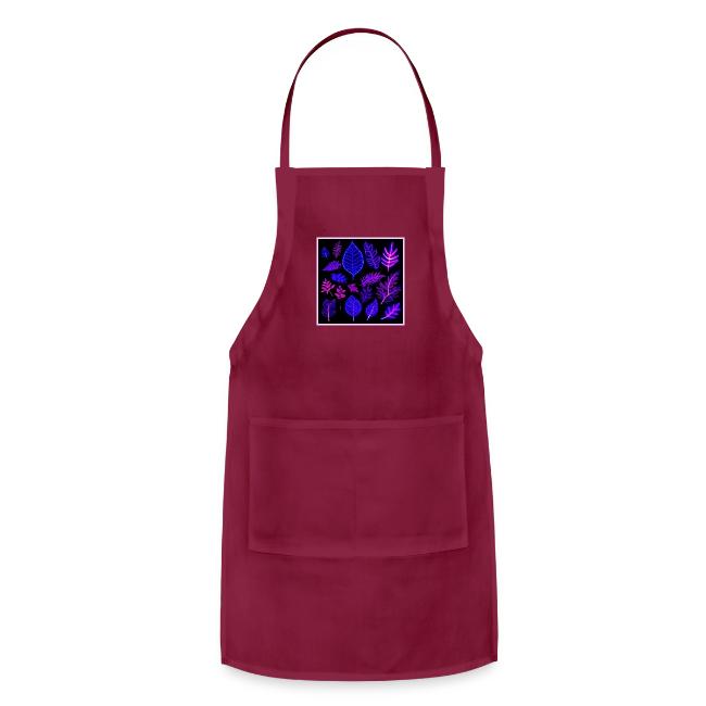 Neon Leaves in Pink and Purple Hues