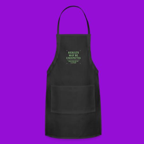 Results May Be Unexpected - Neon Green - Adjustable Apron