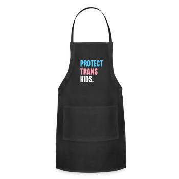 Protect Trans Kids - Adjustable Apron - black - Front - Julia (174cm)