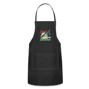 Cute Inked And Educated Tattoo Artist Ink Obsessed - Adjustable Apron - black - Front - Julia (174cm)