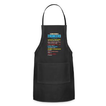 Funny Understanding Engineers and Engineering - Adjustable Apron - black - Front - Julia (174cm)