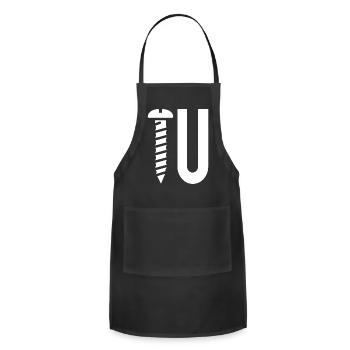 Screw You - Adjustable Apron - black - Front - Julia (174cm)