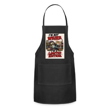 Funny I’m Not Weird I’m a Limited Edition Shirt - Adjustable Apron - black - Front - Julia (174cm)