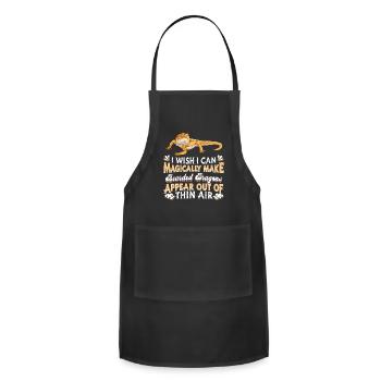 Bearded Dragon Reptile Lizard - Adjustable Apron - black - Front - Julia (174cm)