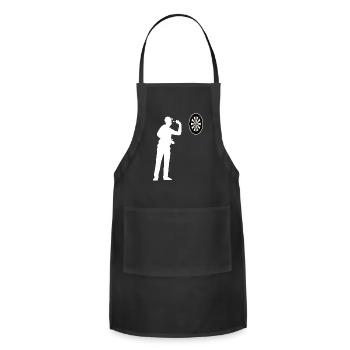 Darts Dart Player Dart-Throwing Dart Fans Gift - Adjustable Apron - black - Front - Julia (174cm)