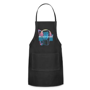 Arcade Games Retro - Adjustable Apron - black - Front - Julia (174cm)