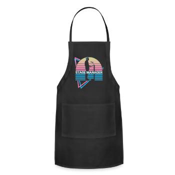 Stage Manager Retro - Adjustable Apron - black - Front - Julia (174cm)