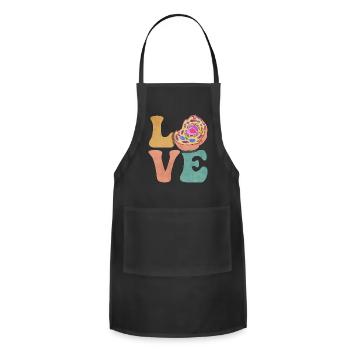 Biology Biologist Cell - Adjustable Apron - black - Front - Julia (174cm)
