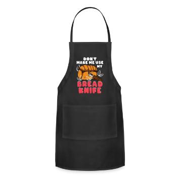 Bread Baking Bread Maker - Adjustable Apron - black - Front - Julia (174cm)