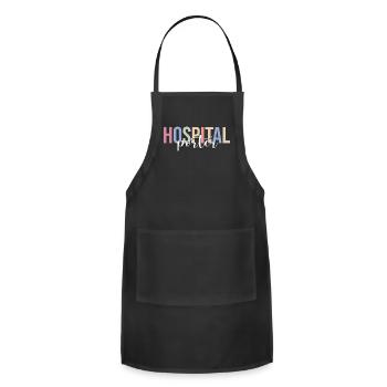 Hospital Porter Surgery - Adjustable Apron - black - Front - Julia (174cm)