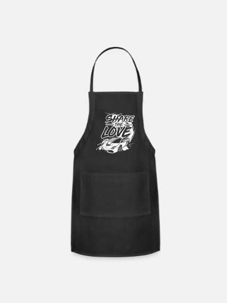 stephen sharer share the love - Adjustable Apron - black