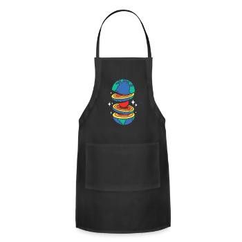 CUT EARTH - Adjustable Apron - black - Front - Julia (174cm)