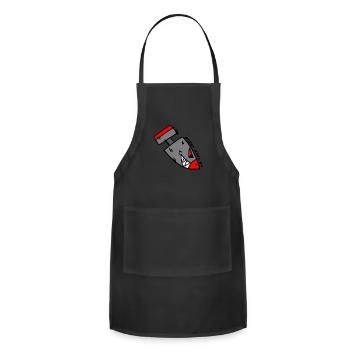 Shark Bomb - Adjustable Apron - black - Front - Julia (174cm)