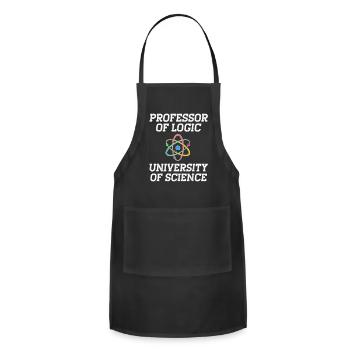 Professor Of Logic - Adjustable Apron - black - Front - Julia (174cm)