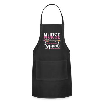 Nurse Squad - Adjustable Apron - black - Front - Julia (174cm)