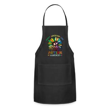 accept-understand-love - Adjustable Apron - black - Front - Julia (174cm)