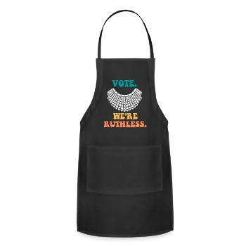 Vote We Are Ruthless - Adjustable Apron - black - Front - Julia (174cm)