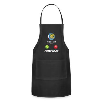 Saint Pierre and Miquelon is calling Is calling - Adjustable Apron - black - Front - Julia (174cm)