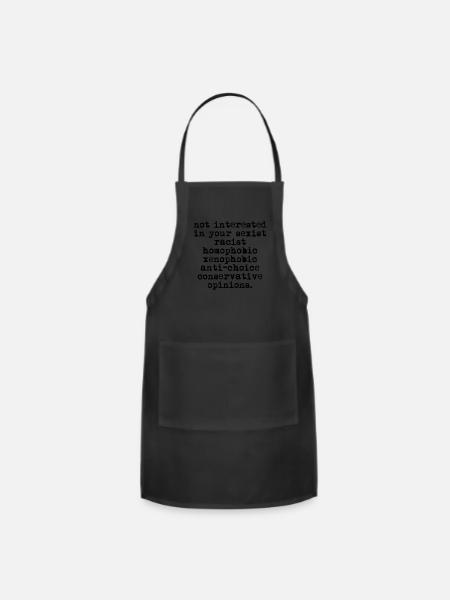 Anti Conservative Opinions Pro Choice - Adjustable Apron - black